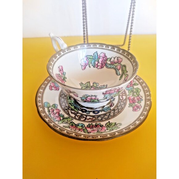 Coalport Indian Tree Tea Cup & Saucer Set 1950's - Picture 11 of 12